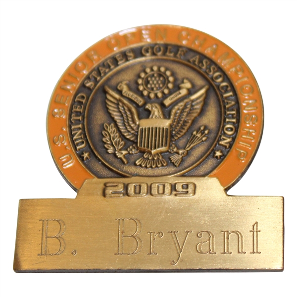 Brad Bryant’s 2009 US Senior Open at Crooked Stick Contestant Badge