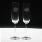 Two (2) 2006 Ryder Cup At The K Club Champagne Glasses