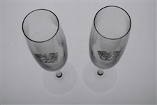 Two (2) 2006 Ryder Cup At The K Club Champagne Glasses