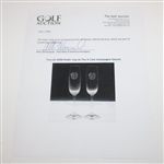 Two (2) 2006 Ryder Cup At The K Club Champagne Glasses