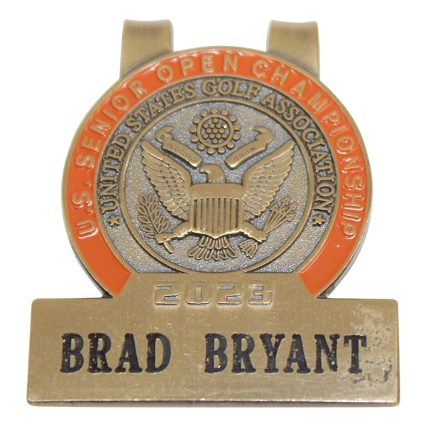 Brad Bryant’s 2023 US Senior Open at Stevens Point Contestant Badge