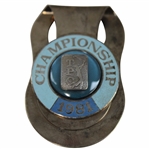 Brad Bryant’s 1981 TPC Championship at Sawgrass Contestant Badge