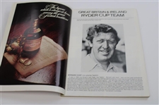 Jack Nicklaus Signed 1973 Ryder Cup at Muirfield Souvenir Program JSA ALOA