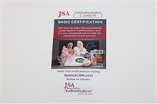 Nick Faldo Signed 2020 Masters Tournament Embroidered Flag w/Years Won JSA #CA66659
