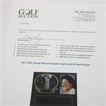 Nancy Lopez's 2014 20th Annual National Hispanic Sports Hall Of Fame Plaque