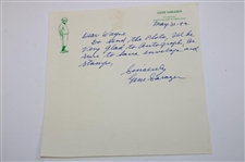 Nelson, Snead, & Sarazen Signed Handwritten Letters To Wayne Beck JSA ALOA
