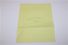 Nelson, Snead, & Sarazen Signed Handwritten Letters To Wayne Beck JSA ALOA