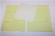 Nelson, Snead, & Sarazen Signed Handwritten Letters To Wayne Beck JSA ALOA