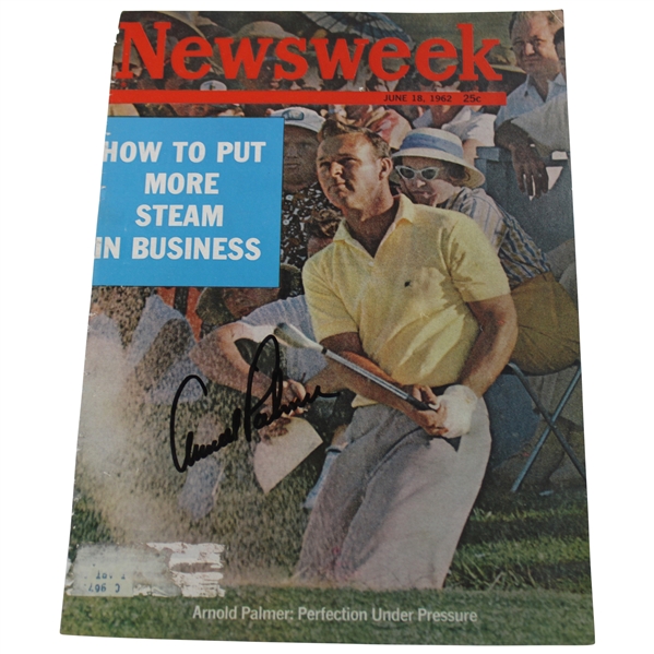 Arnold Palmer Signed Newsweek June 18, 1962 Cover Only JSA ALOA
