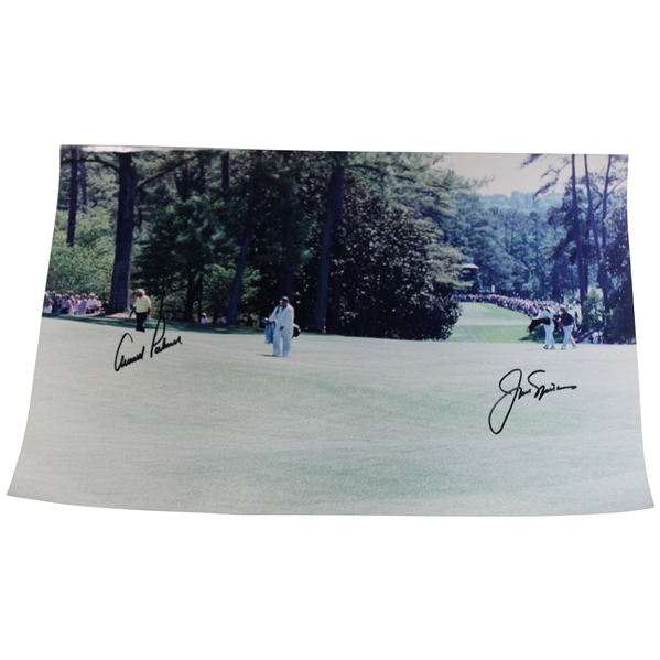 Palmer & Nicklaus Signed 11X17 Photo JSA ALOA