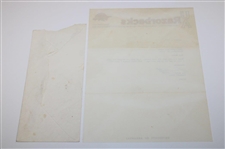 Lou Holtz Signed Letter To Wayne Beck JSA ALOA