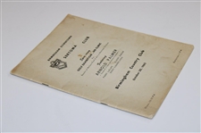 Arnold Palmer Signed 1960 Birmingham Country Club Exhibition Program - To Wayne JSA ALOA