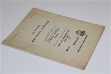 Arnold Palmer Signed 1960 Birmingham Country Club Exhibition Program - To Wayne JSA ALOA