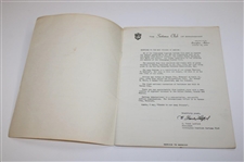 Arnold Palmer Signed 1960 Birmingham Country Club Exhibition Program - To Wayne JSA ALOA