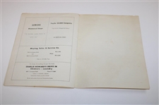 Arnold Palmer Signed 1960 Birmingham Country Club Exhibition Program - To Wayne JSA ALOA