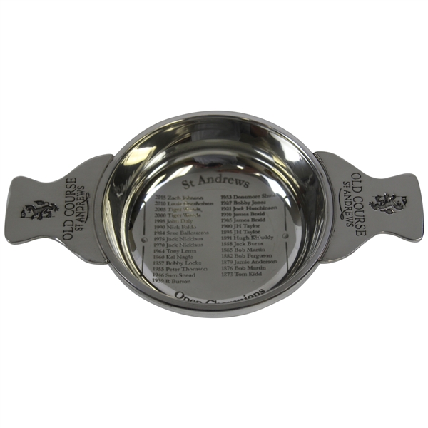 Old Course St. Andrews Open Champions Quaich Bowl w/Names Engraved in Original Box