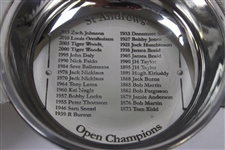 Old Course St. Andrews Open Champions Quaich Bowl w/Names Engraved in Original Box