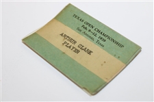 1939 Texas Open Championship Arthur Clark Player Badge