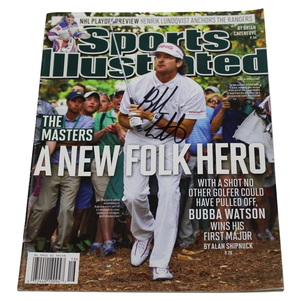 Bubba Watson Signed 2012 Sports Illustrated Magazine JSA ALOA