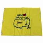 Trevor Immelman Signed 2008 Masters Tournament Embroidered Flag JSA ALOA
