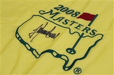 Trevor Immelman Signed 2008 Masters Tournament Embroidered Flag JSA ALOA