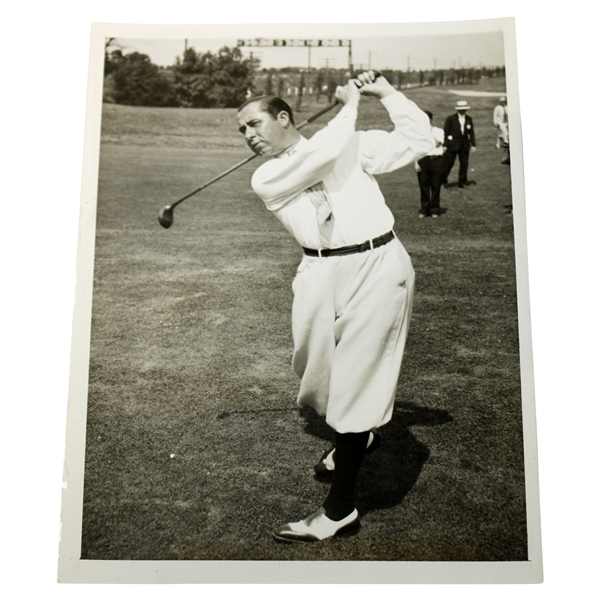 1928 Walter Hagen The Greatest Swing in Golf Statuesque Masterpiece Photo