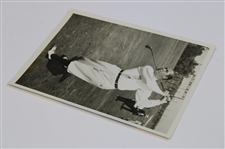 1928 Walter Hagen 'The Greatest Swing in Golf' Statuesque Masterpiece Photo