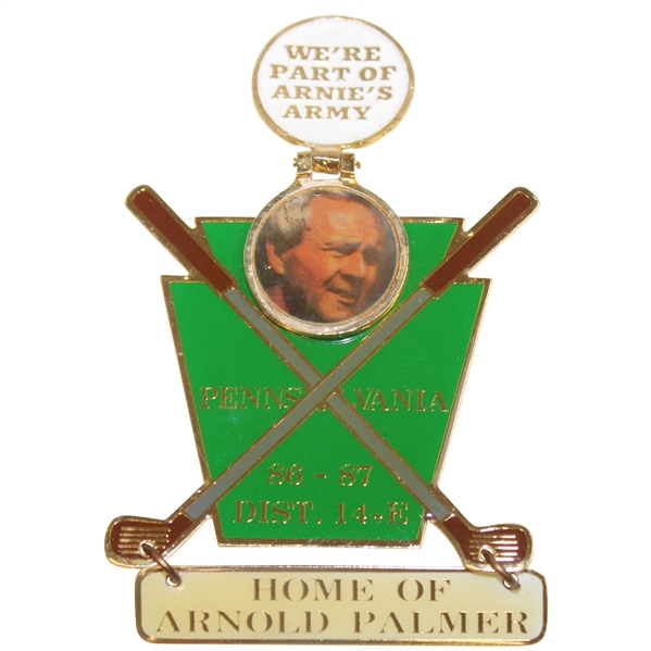 Latrobe Area Lions Club Coat Crest w/ Arnold Palmer Image