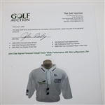 John Daly Signed Personal Straight Down White Performance 3XL Shirt w/Sponsors JSA ALOA
