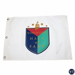 LPGA Founder Marlene Bauer Hagge Signed World Golf Hall of Fame Flag JSA ALOA