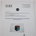 LPGA Founder Marlene Bauer Hagge Signed World Golf Hall of Fame Flag JSA ALOA