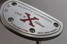 Scotty Cameron Red X 303 GSS Insert Stainless Steel Putter w/Headcover - Illegal