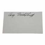Cary Middlecoff Signed Index Card JSA ALOA