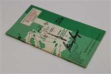 Gary Player Signed 1978 Masters Tournament Spectator Guide JSA ALOA