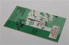 Larry Mize Signed 1987 Masters Tournament Spectator Guide JSA ALOA