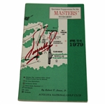 Fuzzy Zoeller Signed 1979 Masters Tournament Spectator Guide JSA ALOA
