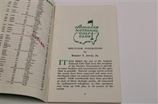 Fuzzy Zoeller Signed 1979 Masters Tournament Spectator Guide JSA ALOA