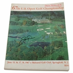 Jack Nicklaus Signed 1967 US Open at Baltusrol Official Program JSA ALOA