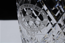 Mark Calcavecchia's 1990 Pebble Beach Pro-Am Waterford Glass Vase