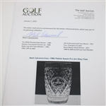 Mark Calcavecchia's 1990 Pebble Beach Pro-Am Waterford Glass Vase