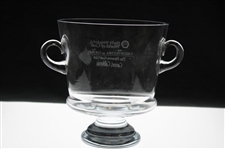 Mark Calcavecchia's 2002 Shell's World Of Golf Calcavecchia vs Fred Couples (Winner) Glass Trophy 