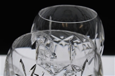 Mark Calcavecchia's Two (2) 2001 Pebble Beach Pro-Am Waterford Stem Wine Glasses