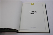 1990 Masters Tournament Green Annual Book - Nick Faldo Winner - Calcavecchia Collection