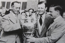 1939 British Amateur Champion Alex Kyle Receives Trophy During Presentation Photo