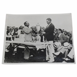Olin Dutra & Frank Walsh 1932 National Professional Golf Tournament Trophy Photo