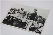 Olin Dutra & Frank Walsh 1932 National Professional Golf Tournament Trophy Photo