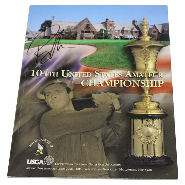 Ryan Moore Signed 2004 US Amateur Championship at Winged Foot Program JSA ALOA
