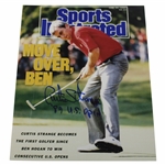 Curtis Strange Signed 1989 US Open at Oak Hill Photo JSA ALOA