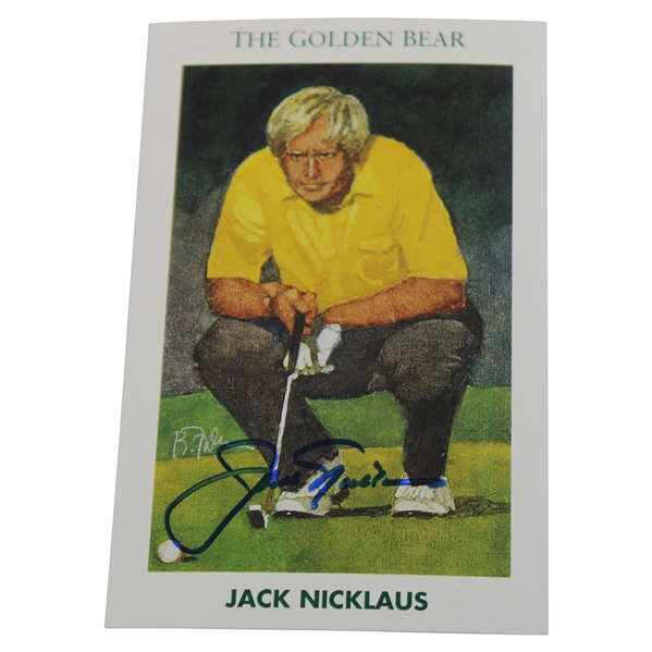 Jack Nicklaus Signed 1992 Mueller Golfs Greatest Ltd Ed The Golden Bear Card JSA ALOA