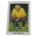 Jack Nicklaus Signed 1992 Mueller Golfs Greatest Ltd Ed The Golden Bear Card JSA ALOA